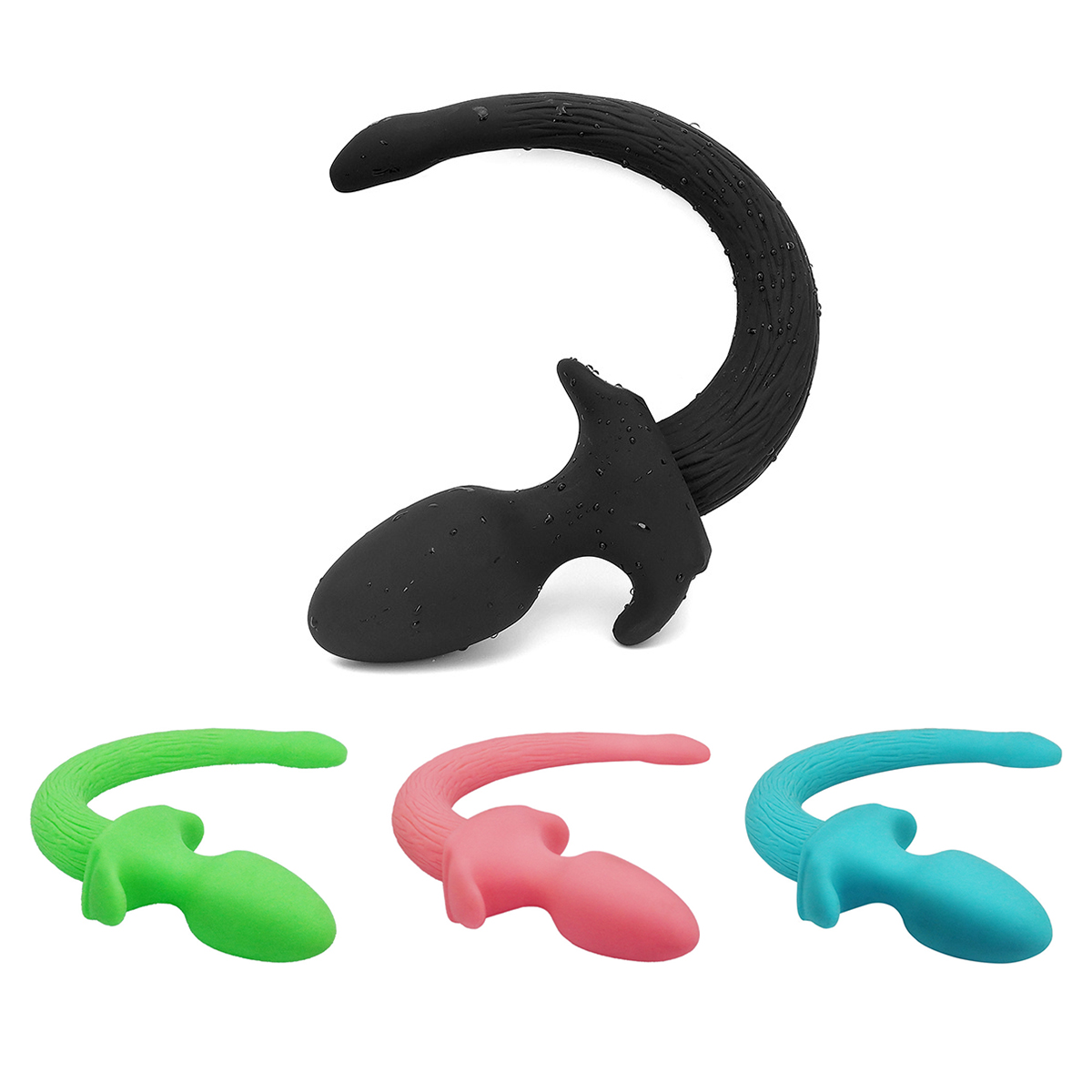 Pattern Dog Tail Silicone Anal Plug Pattern Dog Tail Silicone Anal Plug