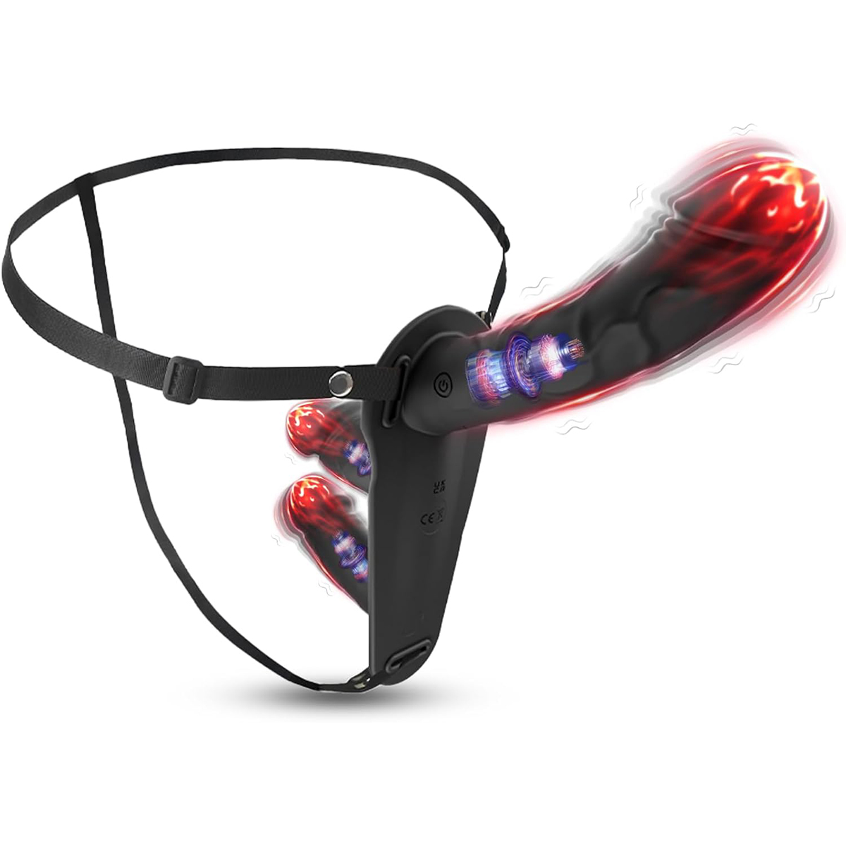 Lesbian Triple-Power Strap-On Vibrating Dildo Lesbian Triple-Power Strap-On Vibrating Dildo