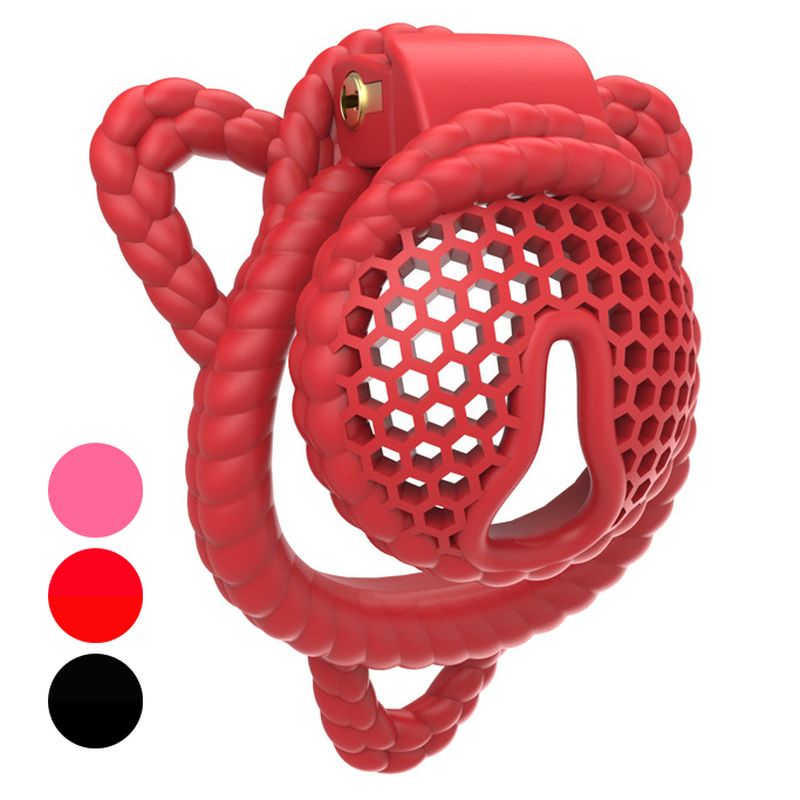 Honeycomb Bundled Chastity Cage With Ears Honeycomb Bundled Chastity Cage With Ears