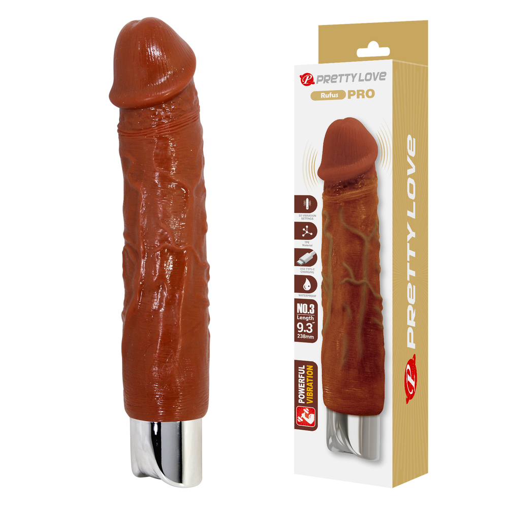 9.3" Vibration Textured Dildo 9.3" Vibration Textured Dildo