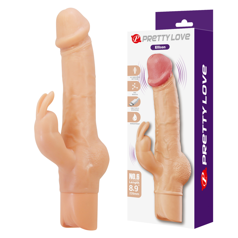 8.9 inch Rabbit Dildo Vibrator 8.9 inch Rabbit Dildo Vibrator