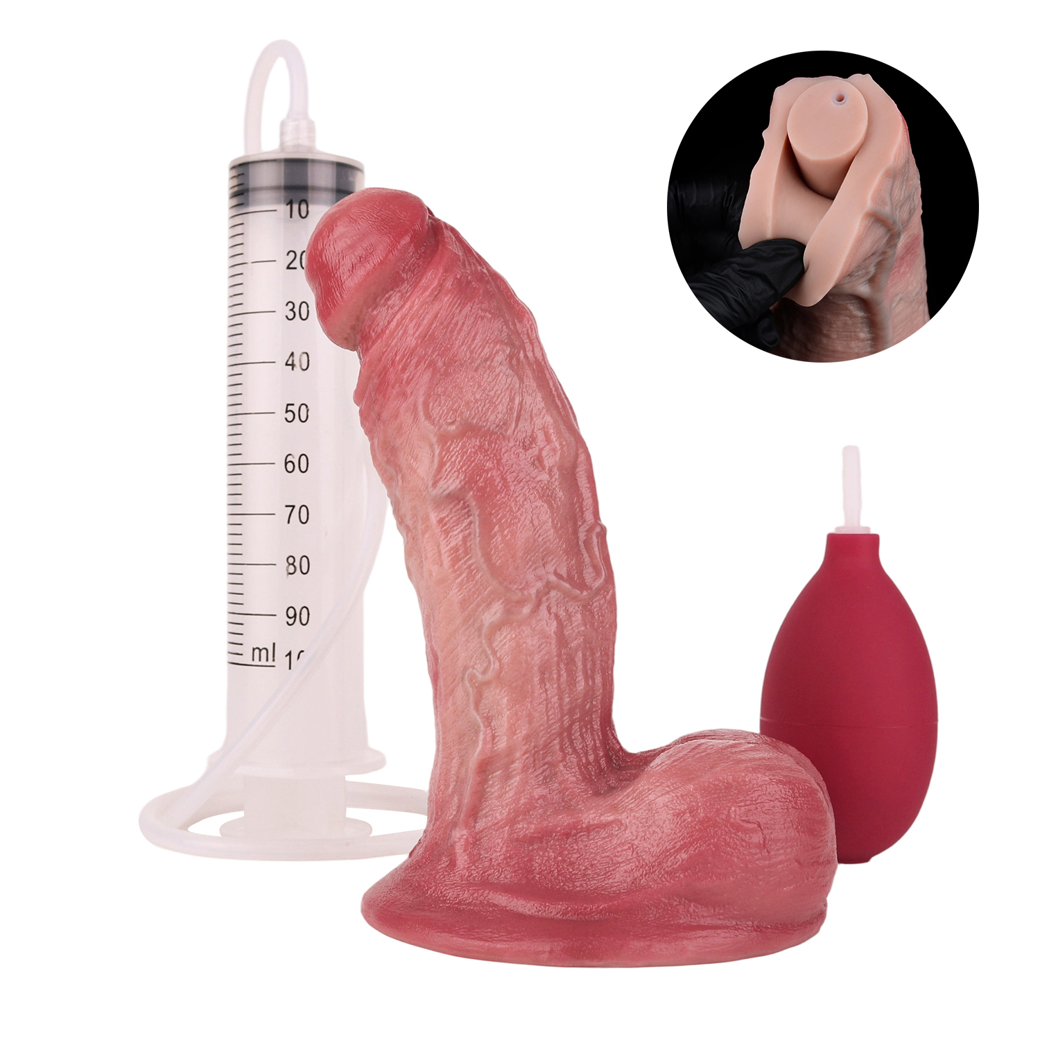 Dual Density Silicone Ejaculating 6.26 in Dildo Dual Density Silicone Ejaculating 6.26 in Dildo
